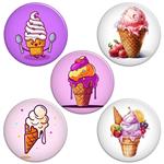 پیکسل گالری باجو طرح بستنی کد ice cream 3 مجموعه 5 عددی