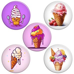 پیکسل گالری باجو طرح بستنی کد ice cream 3 مجموعه 5 عددی 