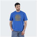 تی شرت آستین کوتاه مردانه پاتن جامه مدل نخی 331621020005999 رنگ آبی