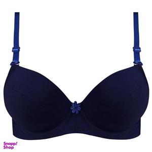 سوتین زنانه لنا مدل پوش آپ فنردار کد 4850 رنگ سرمه ای