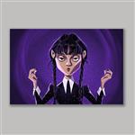 تابلو شاسی مدل ونزدی آدامز Wednesday Addams کد LA10144