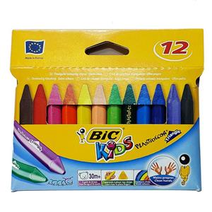 پاستل 12 رنگ بیک مدل TRIANGLE