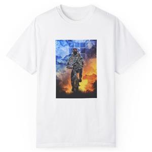 تی شرت آستین کوتاه پسرانه مدل دوچرخه سوار