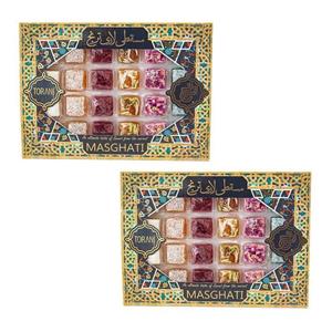 مسقطی ترکیبی کاشی ترنج حلوا مسقطی لاری ترنج - 435 گرم مجموعه 2 عددی