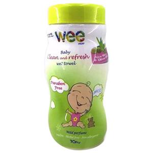 دستمال مرطوب وی تمیز کننده کودک - بسته 70 عددی Wee Baby Clean And Refresh Wet Wipes 70pcs