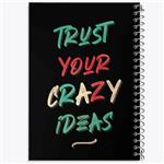 دفتر مشق 50 برگ خندالو مدل Trust Crazy Ideas کد 2732