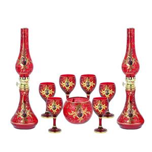 مجموعه ظروف هفت سین 9 پارچه مدل شاه عباسی 4