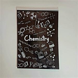 دفتر شطرنجی 100 برگ طرح شیمی کد S2