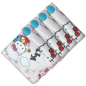 دستمال نظافت خودرو بی تی مدل هلو کیتی کد 25x253 بسته 4 عددی