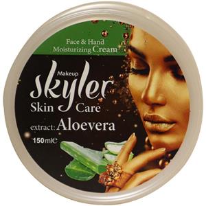 کرم مرطوب کننده دست و صورت اسکایلر مدل Aloevera حجم 150 میلی لیتر