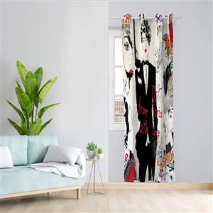 پرده طرح فشن مدل مخمل پانچی کد L 395 Z سایز 140x200 سانتی متر