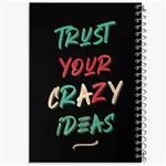 دفتر نت موسیقی 50 برگ خندالو مدل Trust Crazy Ideas کد 2732