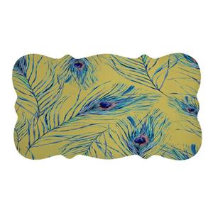 پادری مدل دالبر طرح پر طاووس کد 5927 سایز 110×60 سانتی متر