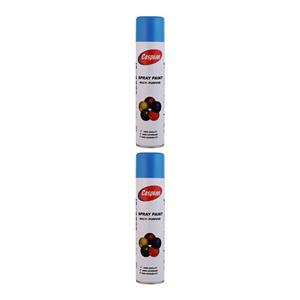 اسپری رنگ آبی روشن کاسپین مدل Professional حجم 300 میلی لیتر مجموعه 2 عددی