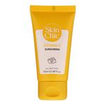 کرم ضد آفتاب بدون رنگ SPF 50 اسکین شیک مدل Vitamin C ‌مناسب انواع پوست حجم 50 میلی‌لیتر