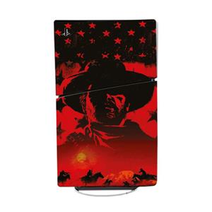 برچسب کنسول پلی استیشن 5 اسلیم طرح رد دد مدل SKIN SLIM PS504 REDDEAD