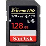 کارت حافظه SDXC سن دیسک مدل Extreme Pro V30 کلاس 10 استاندارد UHS-I U3 سرعت 170mbps ظرفیت 128 گیگابایت 