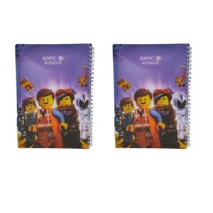 دفتر زبان 50 برگ بارکو طرح لگو کد 007 بسته 2 عددی
