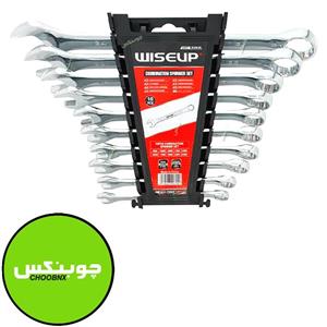 آچار یکسر تخت و یکسر رینگی وایزآپ مدل 30620 مجموعه 10 عددی