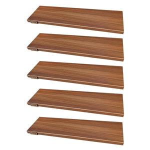 شلف دیواری دیزم مدل SLF_76O54_60BRN بسته 5 عددی