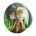 آینه جیبی خندالو طرح ریکو و ریگ انیمه ساخته شده پرتگاه Made in Abyss مدل تاشو کد 22083