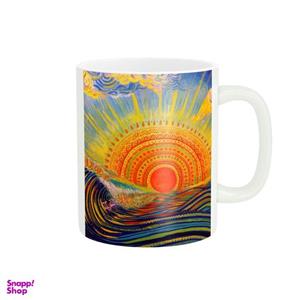 ماگ مدل نقاشی خورشید و دریا کد 00098