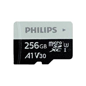 کارت حافظه microSD HC فیلیپس مدل A1 V30 کلاس 10 استاندارد UHS I U3 سرعت 80MBps ظرفیت 256 گیگابایت 