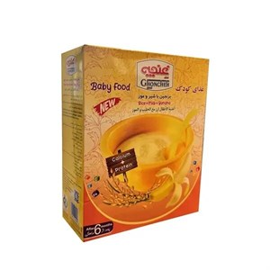 غذای کودک برنجین با شیر و موز غنچه پرور - 250 گرم