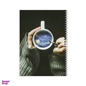 دفتر مشق 80 برگ بامبیلیپ طرح نوشیدنی شب ستاره باران کد 5722224