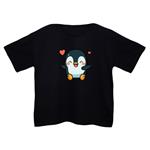 کراپ‌تی شرت آستین کوتاه زنانه مدل پنگوئن کد 2