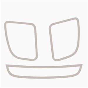 قاب پنل وسط داشبورد خودرو کد 01 مناسب برای کوئیک  بسته 3 عددی