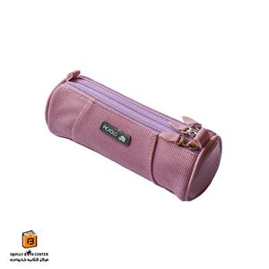 جامدادی پیکولو مدل چرمی سه زیپ طرح دو رنگ