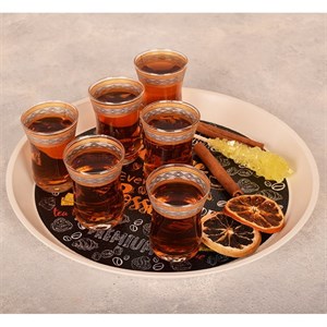 سینی مهروز مدل S-6001-50 طرح Tea time