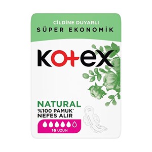 نوار بهداشتی کوتکس مدل Natural Super Ekonomik  بسته 16 عددی