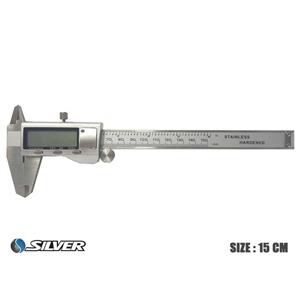 کولیس دیجیتال تمام فلزی سیلور مدل 150 گستره 0-150 میلیمتر