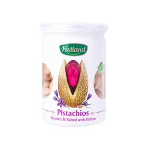 پسته اکبری برشته شده زعفرانی نمکین پیستلند 250 گرم Pistland Roasted and Salted with Saffron Pistachios 250gr 