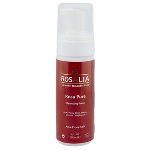 فوم پاک کننده پوست چرب رزالیا مدل Rosa Pure حجم 150 میلی لیتر 