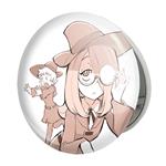 آینه جیبی خندالو طرح سوسی و لوته انیمه جادوگران کوچک Little Witch Academia مدل تاشو کد 22955