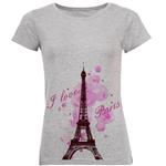 تی شرت زنانه طرح Love Paris کد C76