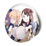 آینه جیبی خندالو طرح اکو و جانسون انیمه جادوگران کوچک Little Witch Academia مدل تاشو کد 22866