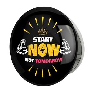 آینه جیبی خندالو طرح Start Now Not Tomorrow مدل تاشو کد 10045 