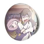 آینه جیبی خندالو طرح جانسون و اکو انیمه جادوگران کوچک Little Witch Academia مدل تاشو کد 22879