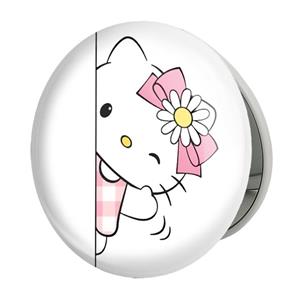 آینه جیبی خندالو طرح هلو کیتی Hello Kitty مدل تاشو کد 2474