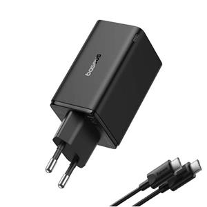 شارژر دیواری 65 وات بیسوس مدل GAN6 PRO 65W به همراه کابل USB-C