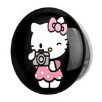 آینه جیبی خندالو طرح هلو کیتی Hello Kitty مدل تاشو کد 2490