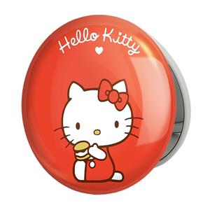 آینه جیبی خندالو طرح هلو کیتی Hello Kitty مدل تاشو کد 2495