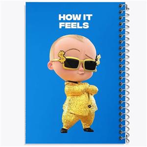 دفتر نقاشی 50 برگ خندالو مدل بچه رئیس Boss Baby کد 12522