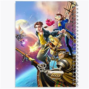 دفتر نقاشی 50 برگ خندالو مدل انیمیشن سیاره گنج Treasure Planet کد 13760 