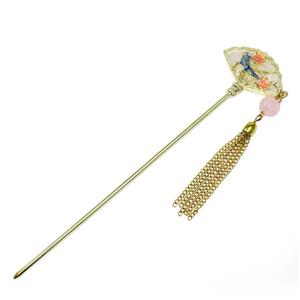 گیره مو زنانه مدل کانزاشی زاپنی طرح باد بزن کد G_Lnd_3186