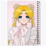 دفتر نقاشی 50 برگ خندالو مدل اوساگی تسوکینو انیمه سیلور مون Sailor Moon کد 17452